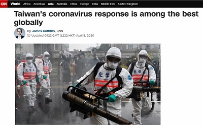 CNN lauds Taiwan's handling of Wuhan coronavirus